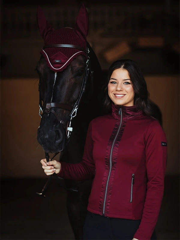 Equestrian Stockholm Fleece Jacket Bordeaux 1 Equestrian Stockholm Fleece Jacket Bordeaux
