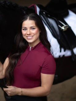 Equestrian Stockholm Ultra Thin Lightness Base Layer Bordeaux 9 Equestrian Stockholm Ultra Thin Lightness Base Layer Bordeaux -Equestrian Supplies bordeaux riding top ridtopp oben reiten top rijden on3
