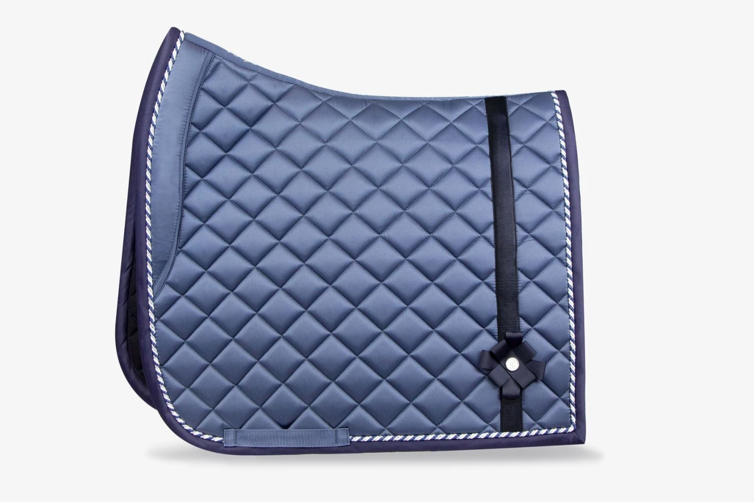PS Of Sweden Diamond Bow Dressage Saddle Pad Dim Blue 1 PS Of Sweden Diamond Bow Dressage Saddle Pad Dim Blue