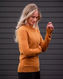 Fager Charlie Cashmere & Merino Wool Sweater Mustard