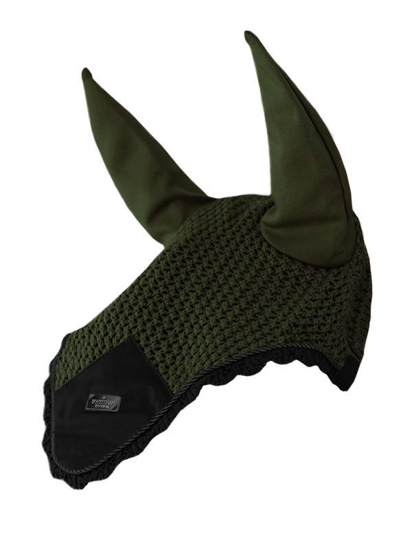 Equestrian Stockholm Ear Bonnet Deep Olivine 1 Equestrian Stockholm Ear Bonnet Deep Olivine