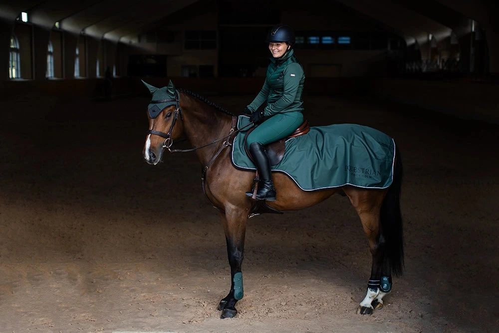 Equestrian Stockholm Exercise Rug Sycamore Green 3 Equestrian Stockholm Exercise Rug Sycamore Green - Image 3