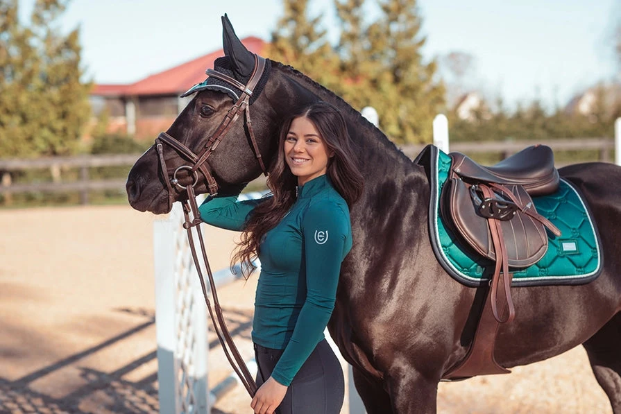 Equestrian Stockholm UV Protection Base Layer Emerald 3 Equestrian Stockholm UV Protection Base Layer Emerald - Image 3