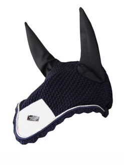 Equestrian Stockholm Ear Bonnet Midnight White