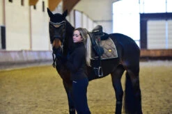 Equestrian Stockholm Dressage Saddle Pad Golden Brass -Equestrian Supplies image 15dcd9bd fa62 4f2e 99a4 3049e7b32c1b