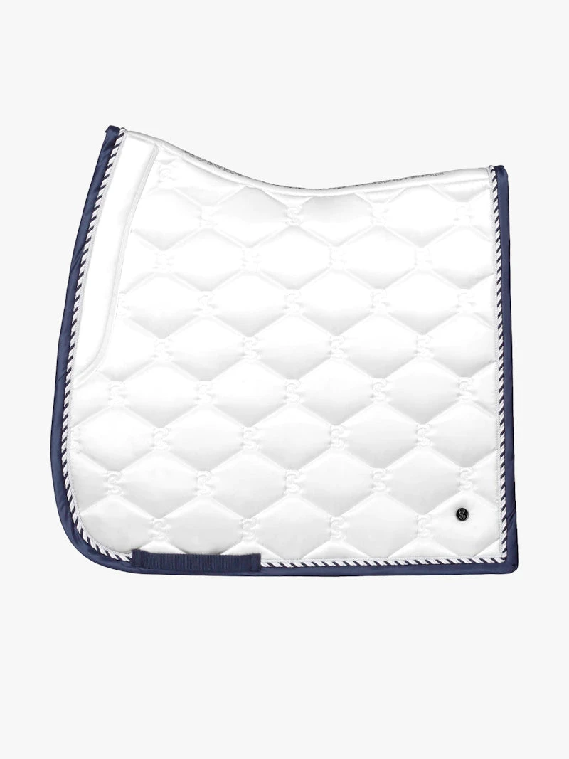 PS Of Sweden Signature Dressage Saddle Pad White/Navy 1 PS Of Sweden Signature Dressage Saddle Pad White/Navy