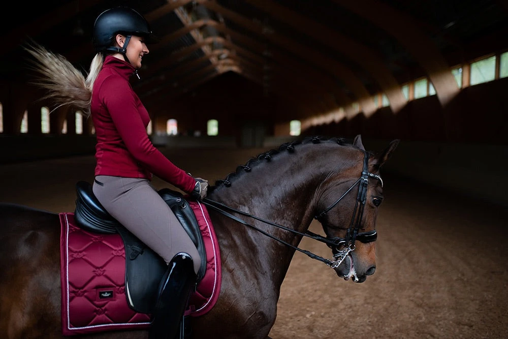 Equestrian Stockholm Dressage Saddle Pad Bordeaux 2 Equestrian Stockholm Dressage Saddle Pad Bordeaux - Image 2