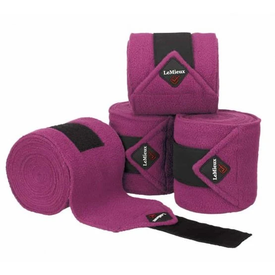 LeMieux Luxury Bandages Plum 1 LeMieux Luxury Bandages Plum