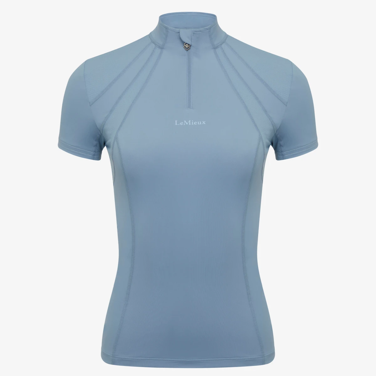 LeMieux Mia Mesh Short Sleeve Base Layer Denim 1 LeMieux Mia Mesh Short Sleeve Base Layer Denim