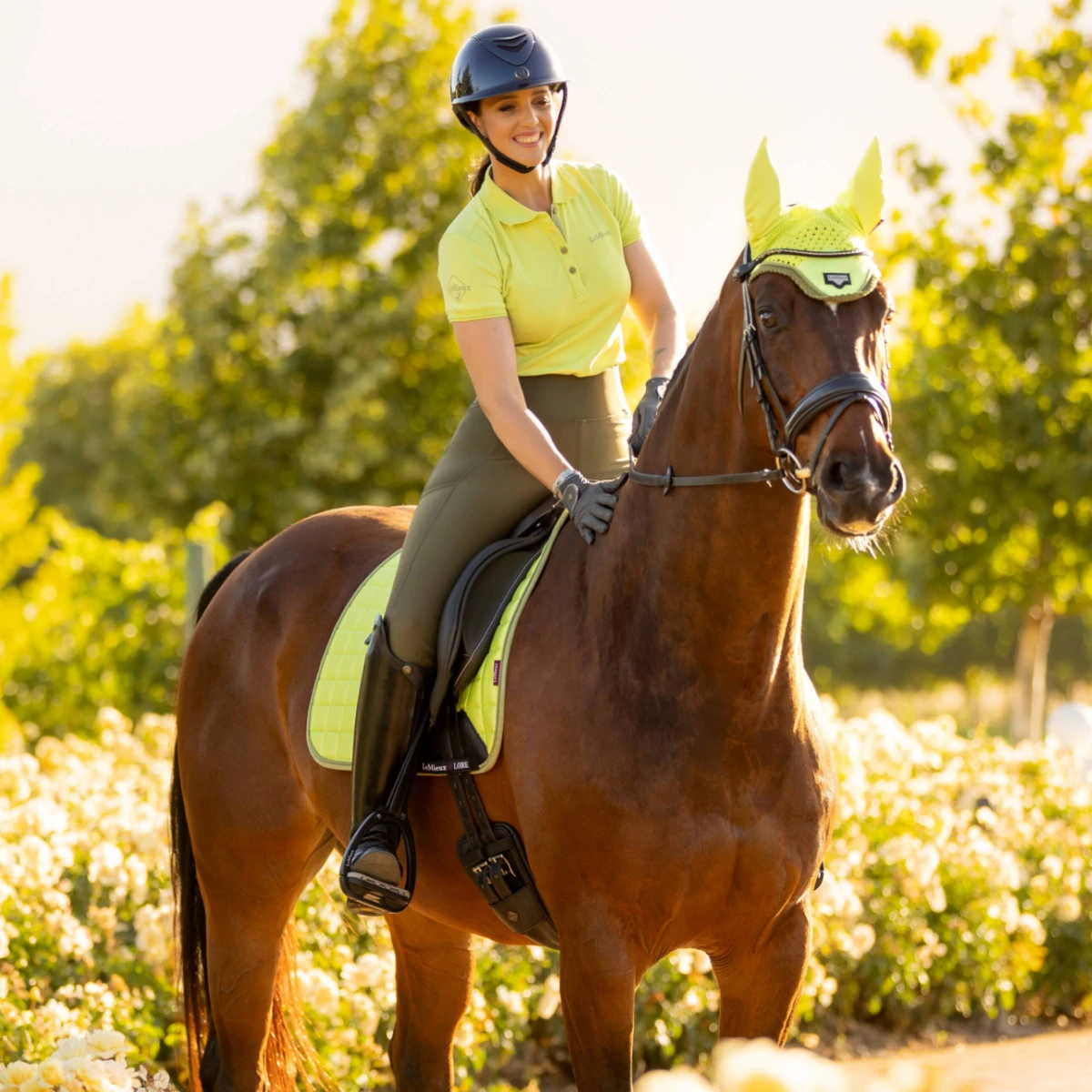 LeMieux Loire Classic Dressage Saddle Pad Kiwi 2 LeMieux Loire Classic Dressage Saddle Pad Kiwi - Image 2