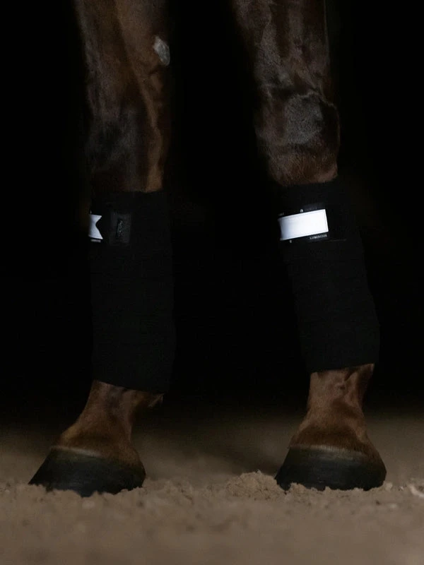 Equestrian Stockholm Bandages Luminous Black 2 Equestrian Stockholm Bandages Luminous Black - Image 2