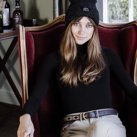 Kentucky Horsewear Glitter Beanie Black 2 Kentucky Horsewear Glitter Beanie Black - Image 2