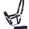 Equestrian Stockholm Clean Halter & Lead Rope Modern Tech Navy