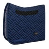 Equestrian Stockholm Maze Dressage Saddle Pad Modern Tech Navy
