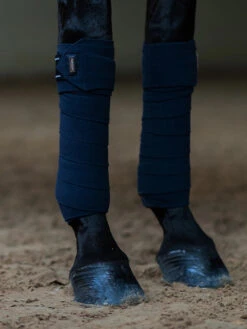 Equestrian Stockholm Bandages Modern Navy Tech -Equestrian Supplies modern tech navy polo wraps benlindor bandagen bandages hov