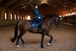 Equestrian Stockholm Dressage Saddle Pad Monaco Blue No Boundaries -Equestrian Supplies nb monaco blue dressyr full 4