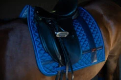 Equestrian Stockholm Dressage Saddle Pad Monaco Blue No Boundaries -Equestrian Supplies nb monaco blue dressyr full 5