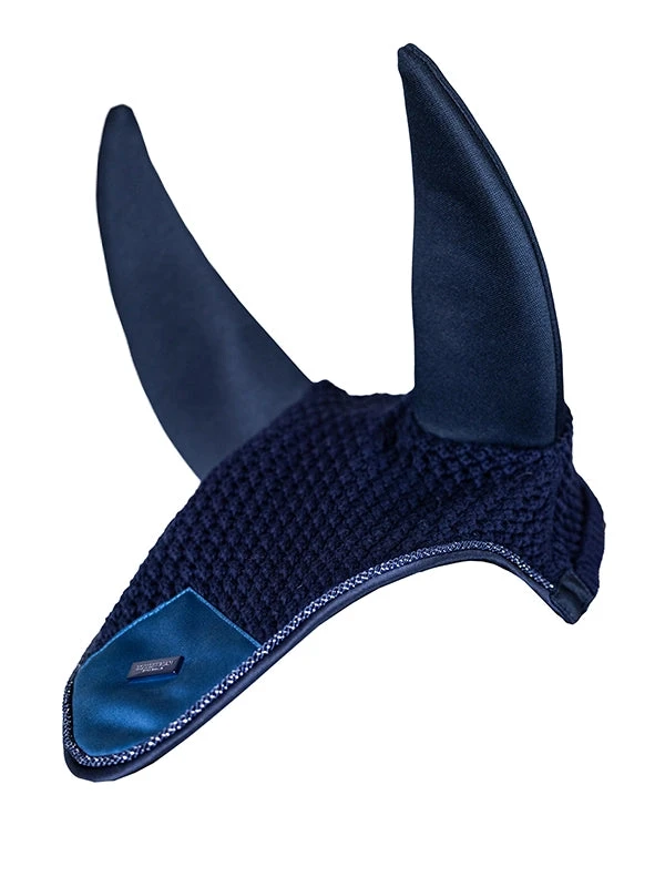 Equestrian Stockholm Padded Ear Bonnet Blue Meadow 2 Equestrian Stockholm Padded Ear Bonnet Blue Meadow - Image 2