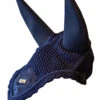 Equestrian Stockholm Padded Ear Bonnet Navy Gold
