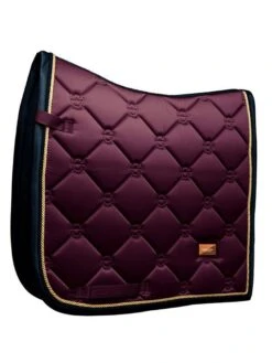 Equestrian Stockholm Dressage Saddle Pad Purple Gold -Equestrian Supplies purple gold dressage esstockholm 1