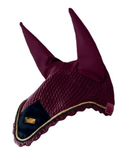 Equestrian Stockholm Ear Bonnet Purple Gold