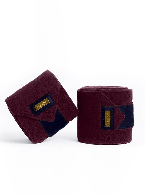 Equestrian Stockholm Bandages Purple Gold 1 Equestrian Stockholm Bandages Purple Gold