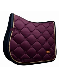 Equestrian Stockholm Jump Saddle Pad Purple Gold -Equestrian Supplies purple gold jump esstockholm 1