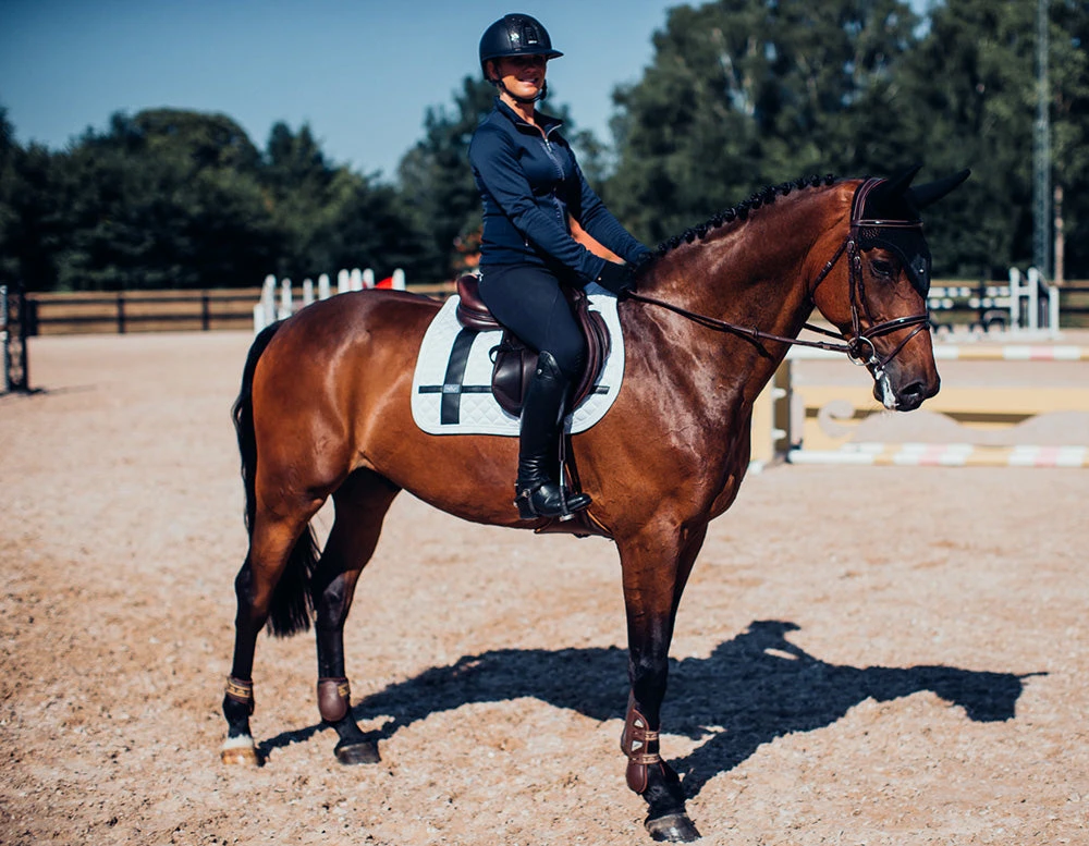 Equestrian Stockholm Jump Saddle Pad No Boundaries White 4 Equestrian Stockholm Jump Saddle Pad No Boundaries White - Image 4