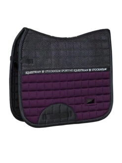 Equestrian Stockholm Dressage Saddle Pad Sportive Black Raven -Equestrian Supplies sportive black raven dressage saddle pad dressyrschabrak dressurschabracke dressuur zadeldekje cob