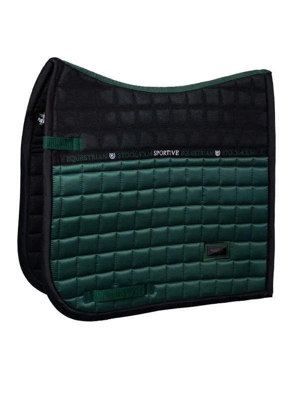 Equestrian Stockholm Dressage Saddle Pad Sportive Sycamore Green 2 Equestrian Stockholm Dressage Saddle Pad Sportive Sycamore Green - Image 2