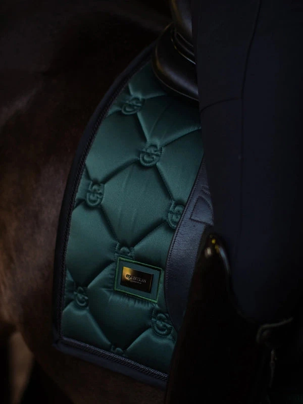 Equestrian Stockholm Dressage Saddle Pad Sycamore Green 2 Equestrian Stockholm Dressage Saddle Pad Sycamore Green - Image 2