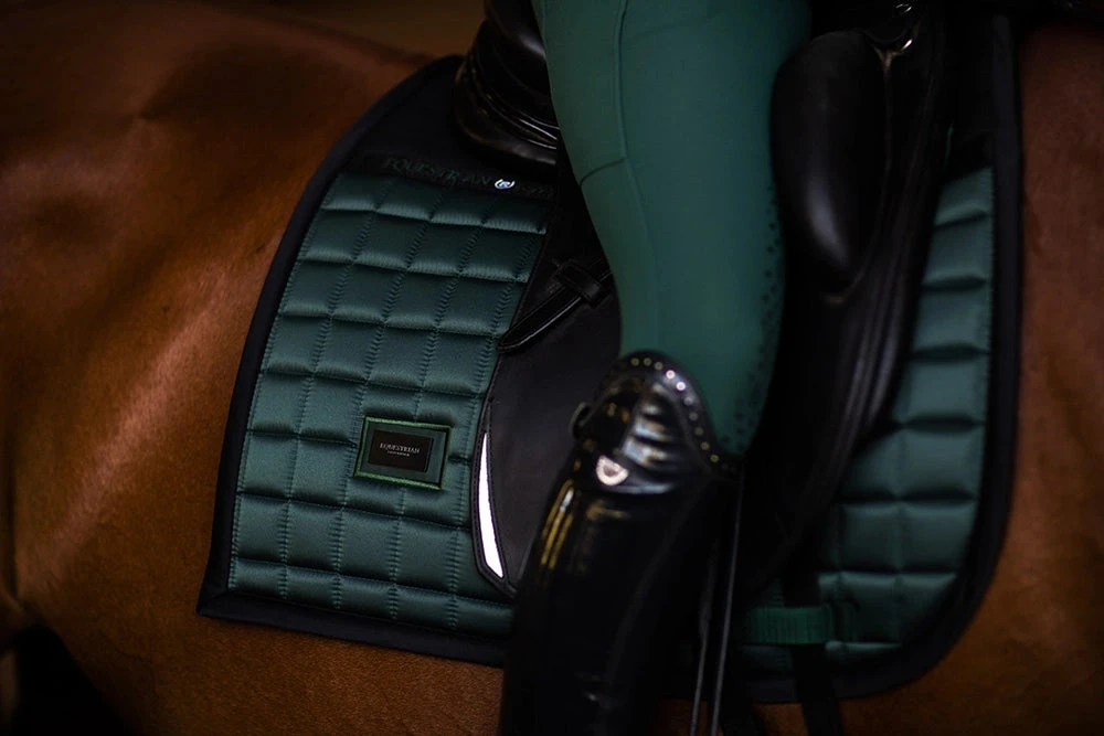 Equestrian Stockholm Dressage Saddle Pad Sportive Sycamore Green 1 Equestrian Stockholm Dressage Saddle Pad Sportive Sycamore Green