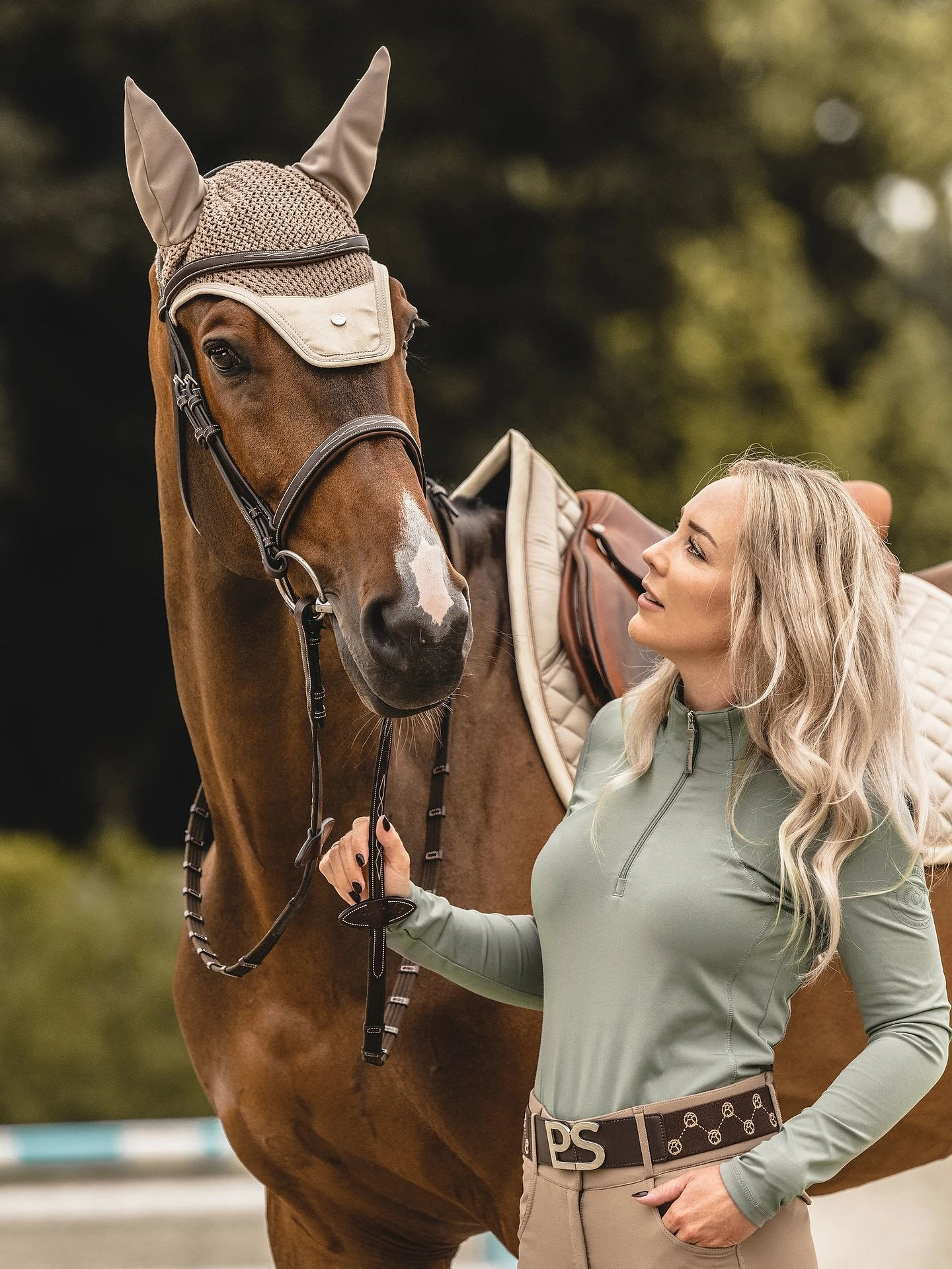 PS Of Sweden Pole Jump Saddle Pad Sand 3 PS Of Sweden Pole Jump Saddle Pad Sand - Image 3