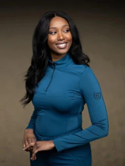 Equestrian Stockholm Vision Base Layer Blue Meadow 9 Equestrian Stockholm Vision Base Layer Blue Meadow -Equestrian Supplies vvblue meadow riding top ridtopp oben reiten top rijden hov 2