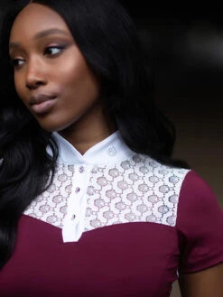 Equestrian Stockholm Crystal Champion Top White Bordeaux 6 Equestrian Stockholm Crystal Champion Top White Bordeaux -Equestrian Supplies white bordeaux riding top ridtopp oben reiten top rijden on1