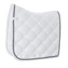 Equestrian Stockholm Dressage Saddle Pad White Perfection Navy (without Badge)