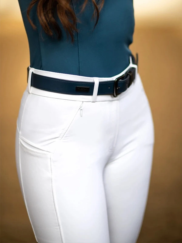 Equestrian Stockholm Elite Dressage Breeches White 2 Equestrian Stockholm Elite Dressage Breeches White - Image 2